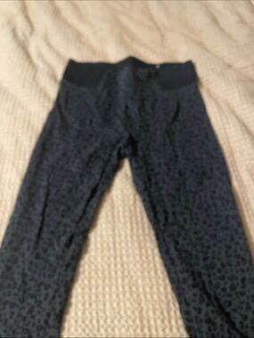 LOFT Black Leopard Print Leggings
